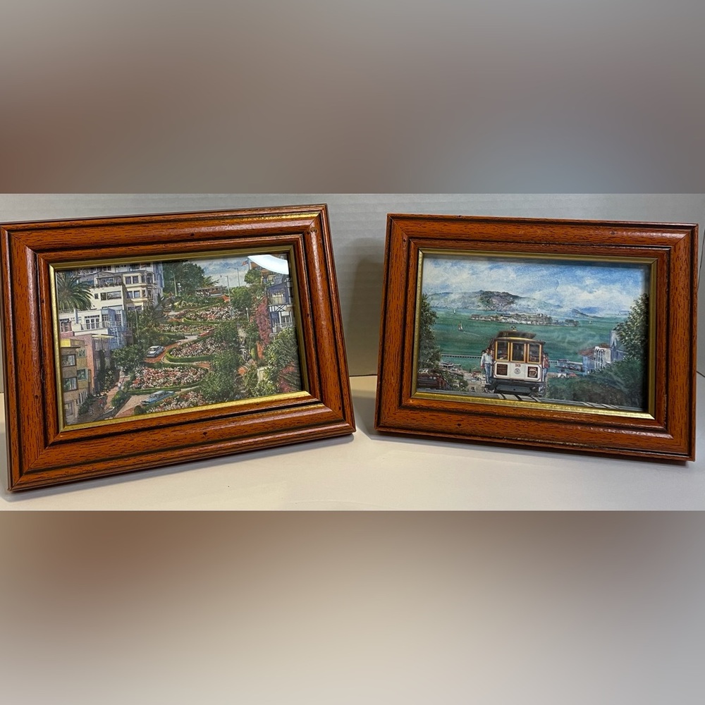 Elegant San Francisco Framed Post Cards 1995/1996